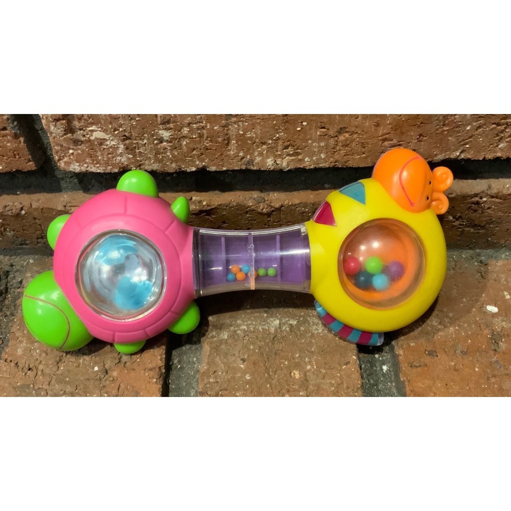 Lamaze Shakin' Turtle and Snail‎ Rattle 6" Long
